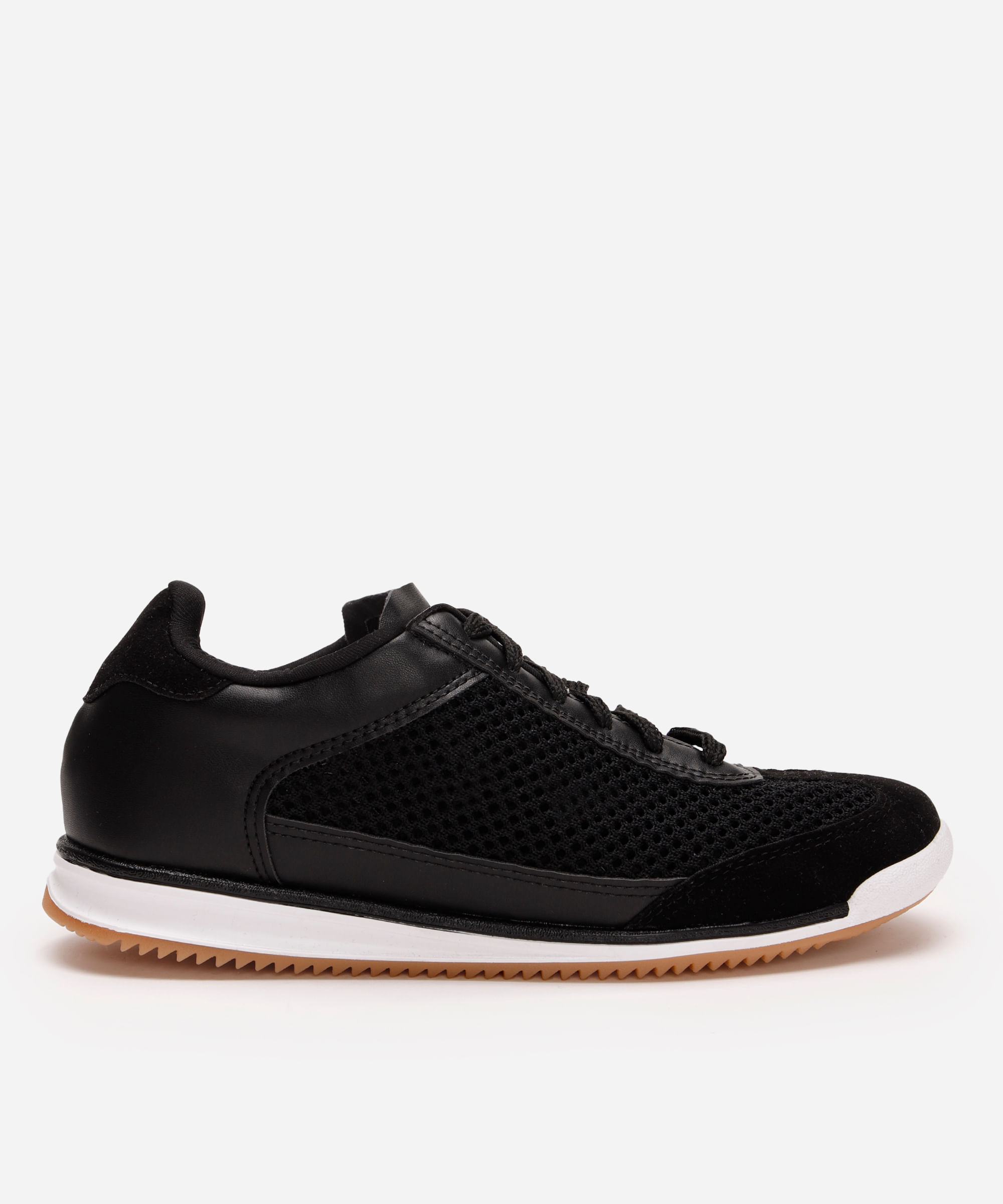 tênis feminino jogging com telinha ace preto