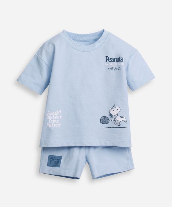 conjunto infantil curto snoopy azul 4