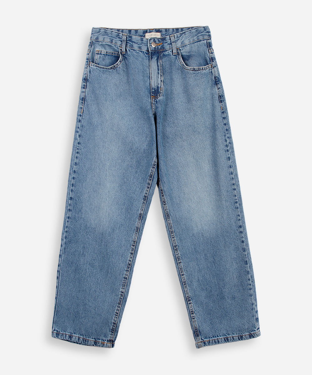 calça juvenil jeans azul