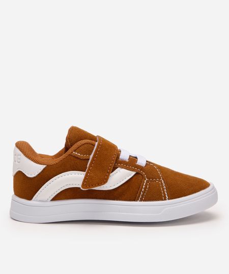 tênis baby com velcro marrom 21 tênis baby com velcro marrom 21