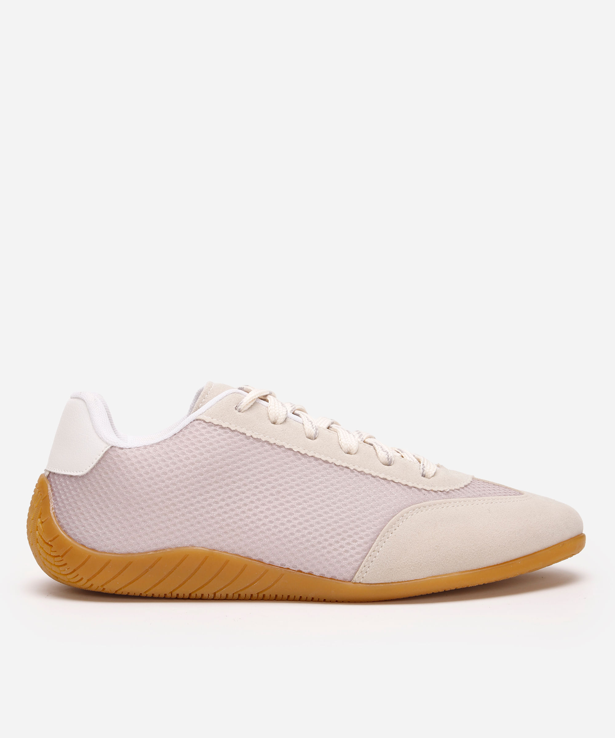 tênis casual com recorte texturizado ace off white