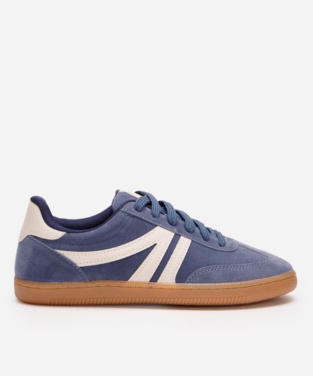 tênis bossa com recortes bicolor ace azul 35 tênis bossa com recortes bicolor ace azul 35