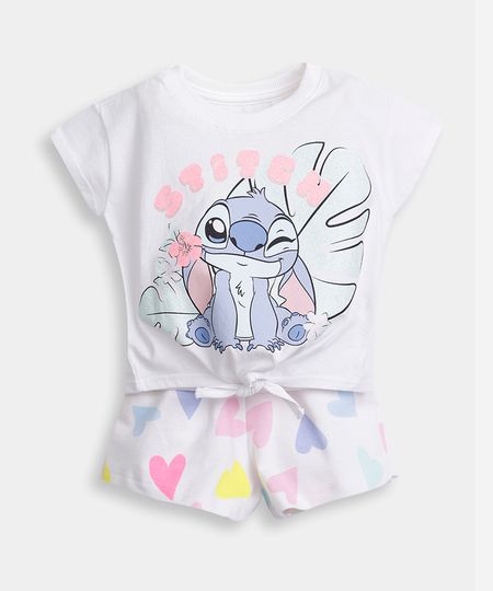 conjunto infantil curto stitch moletinho colorido 2 conjunto infantil curto stitch moletinho colorido 2