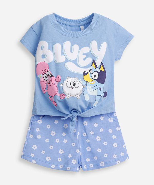conjunto infantil bluey moletinho azul 4