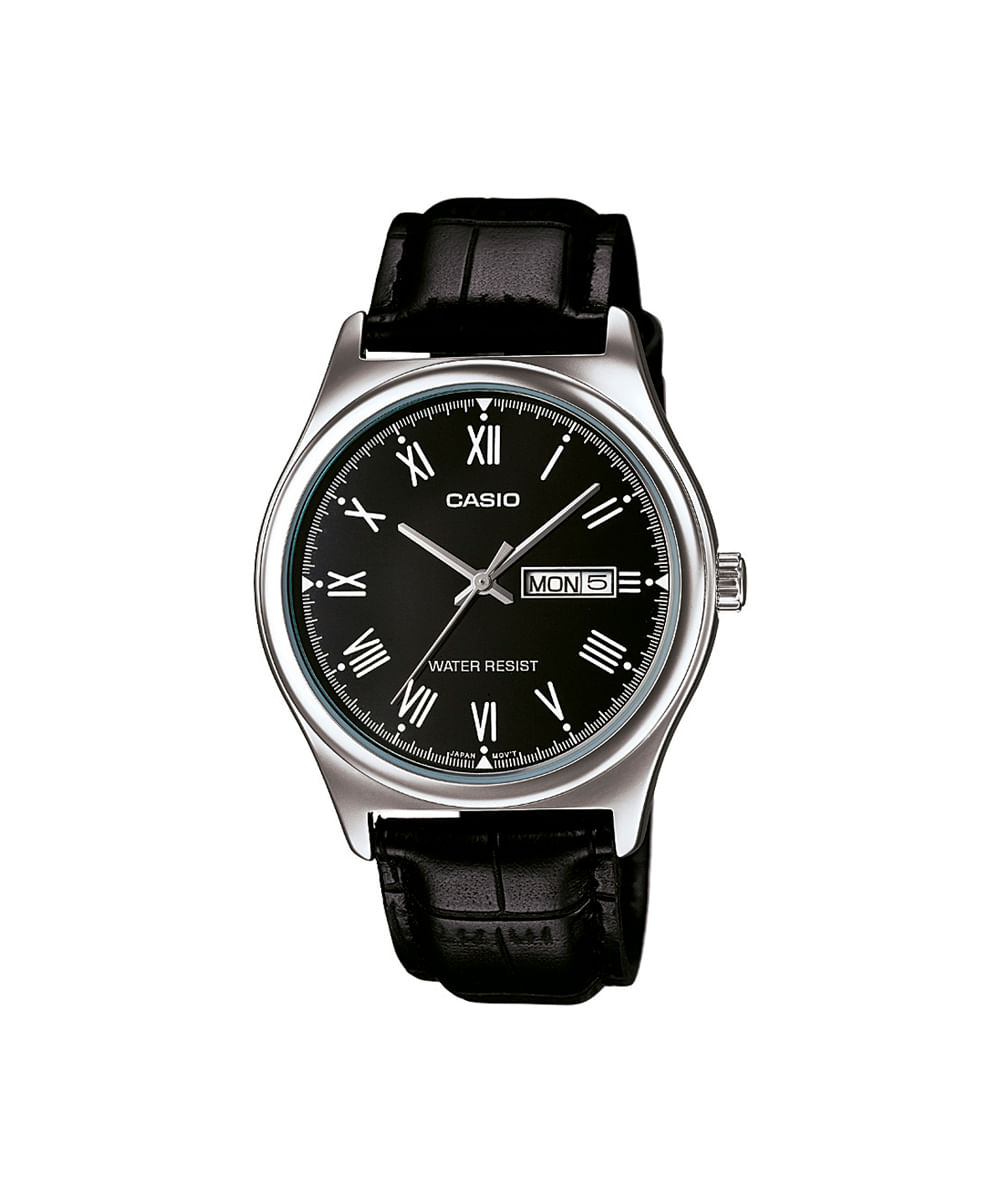 relógio masculino casio analógico mtp v006l 1budf prateado