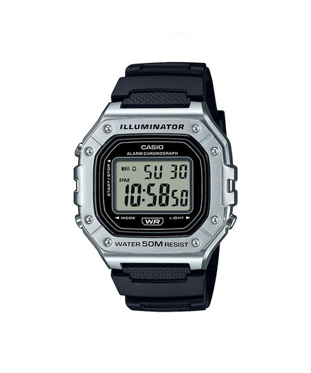 relógio masculino casio digital  w 218hm 7avdf prateado UNICO