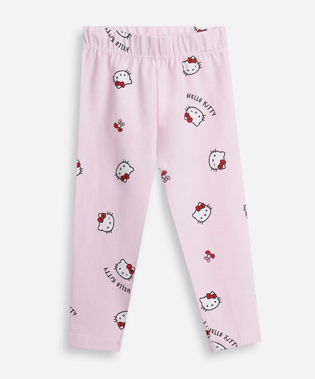 calça legging infantil hello kitty rosa 1 calça legging infantil hello kitty rosa 1