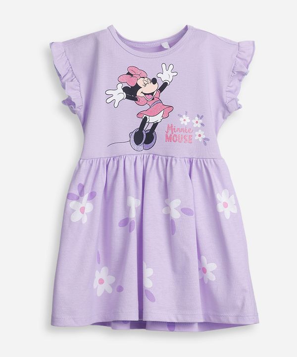 vestido infantil minnie lilás 5