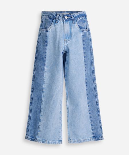 calça infantil straight com detalhe em cor contrastante na lateral azul 6 calça infantil straight com detalhe em cor contrastante na lateral azul 6