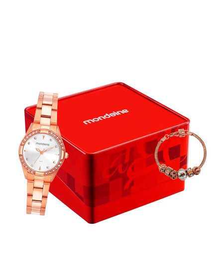 kit relógio feminino mondaine analógico  32771lpmvre2kb rosa UNICO kit relógio feminino mondaine analógico  32771lpmvre2kb rosa UNICO