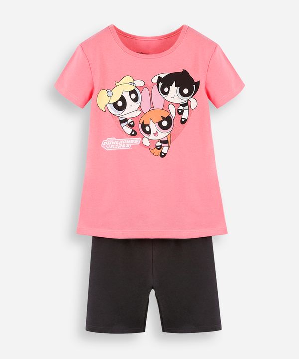 conjunto infantil pop meninas superpoderosas rosa 4