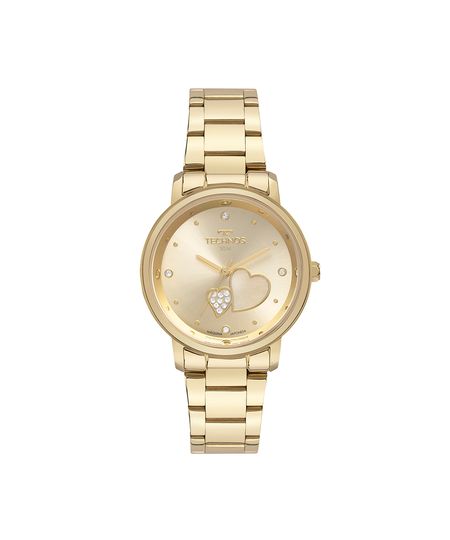 relógio feminino technos analógico 2036nas1x dourado UNICO