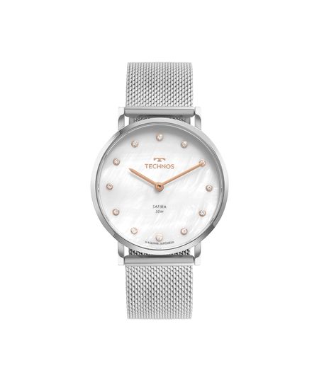 relógio feminino technos analógico 2025ltt1b prateado UNICO relógio feminino technos analógico 2025ltt1b prateado UNICO