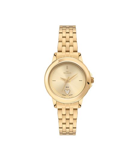 relógio feminino technos analógico 2035ncx1x dourado UNICO relógio feminino technos analógico 2035ncx1x dourado UNICO
