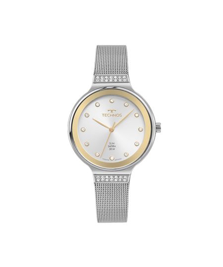 relógio feminino technos analógico gl32ba1k prateado UNICO relógio feminino technos analógico gl32ba1k prateado UNICO