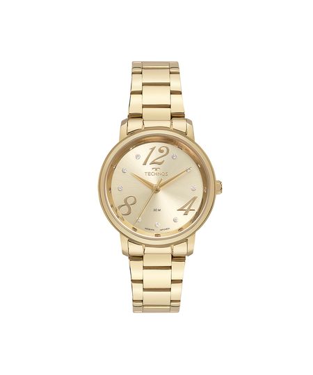kit relógio feminino technos analógico 2035myak1d dourado UNICO kit relógio feminino technos analógico 2035myak1d dourado UNICO