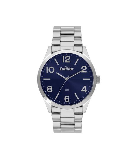 kit relógio masculino condor analógico co2035ndvk4a prateado UNICO kit relógio masculino condor analógico co2035ndvk4a prateado UNICO