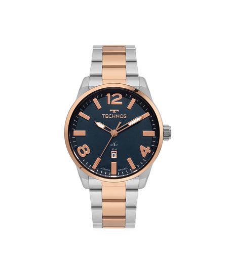 relógio masculino technos analógico calendário 2115ube1a prateado UNICO relógio masculino technos analógico calendário 2115ube1a prateado UNICO