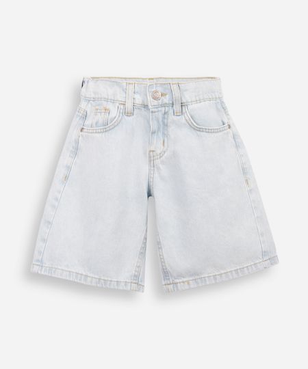 bermuda baggy infantil jeans azul 6 bermuda baggy infantil jeans azul 6