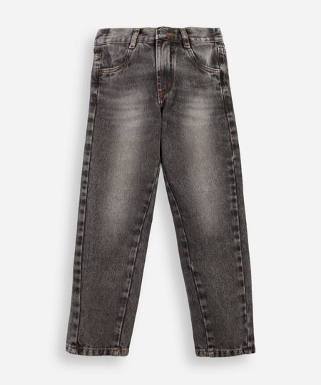 calça infantil jeans reta stone marmorizado cinza 4 calça infantil jeans reta stone marmorizado cinza 4