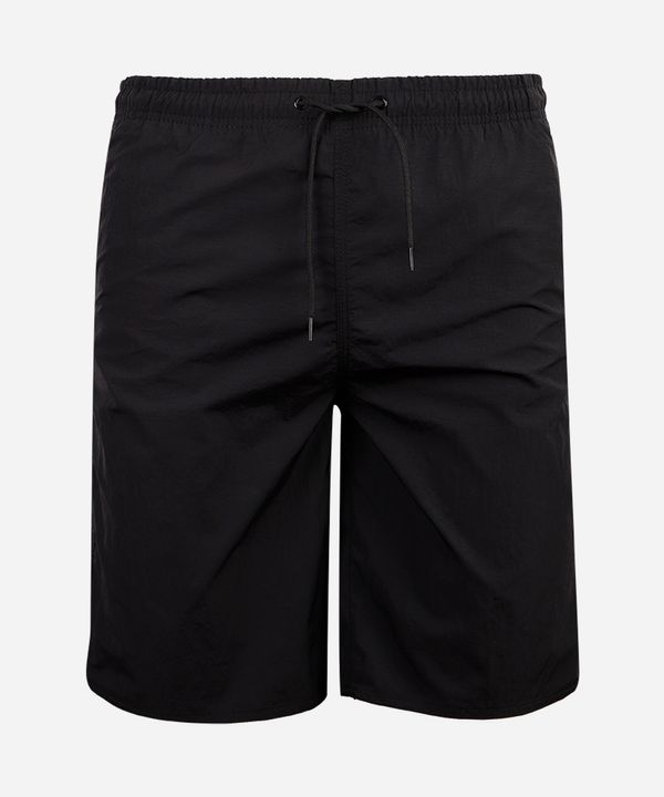 bermuda juvenil boardshorts com cós elástico preta 12