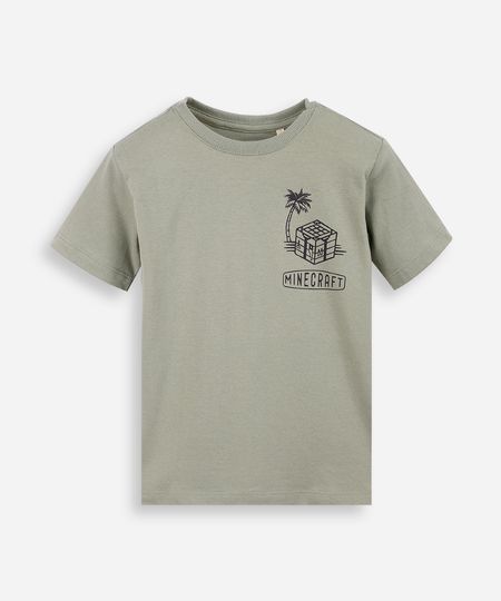 camiseta infantil minecraft game verde 4 camiseta infantil minecraft game verde 4