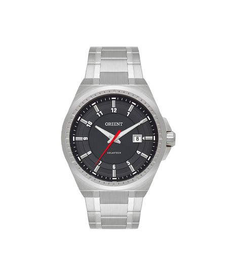 relógio masculino orient analógico calendário mbss1503p2sx prateado UNICO