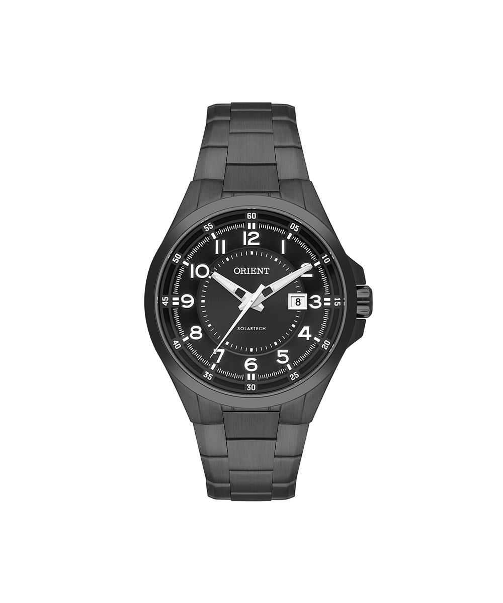 relógio masculino orient analógico calendário mpss1054p2px preto