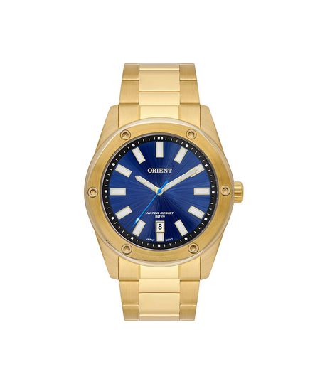 relógio masculino orient analógico calendário mgss1265d1kx dourado UNICO