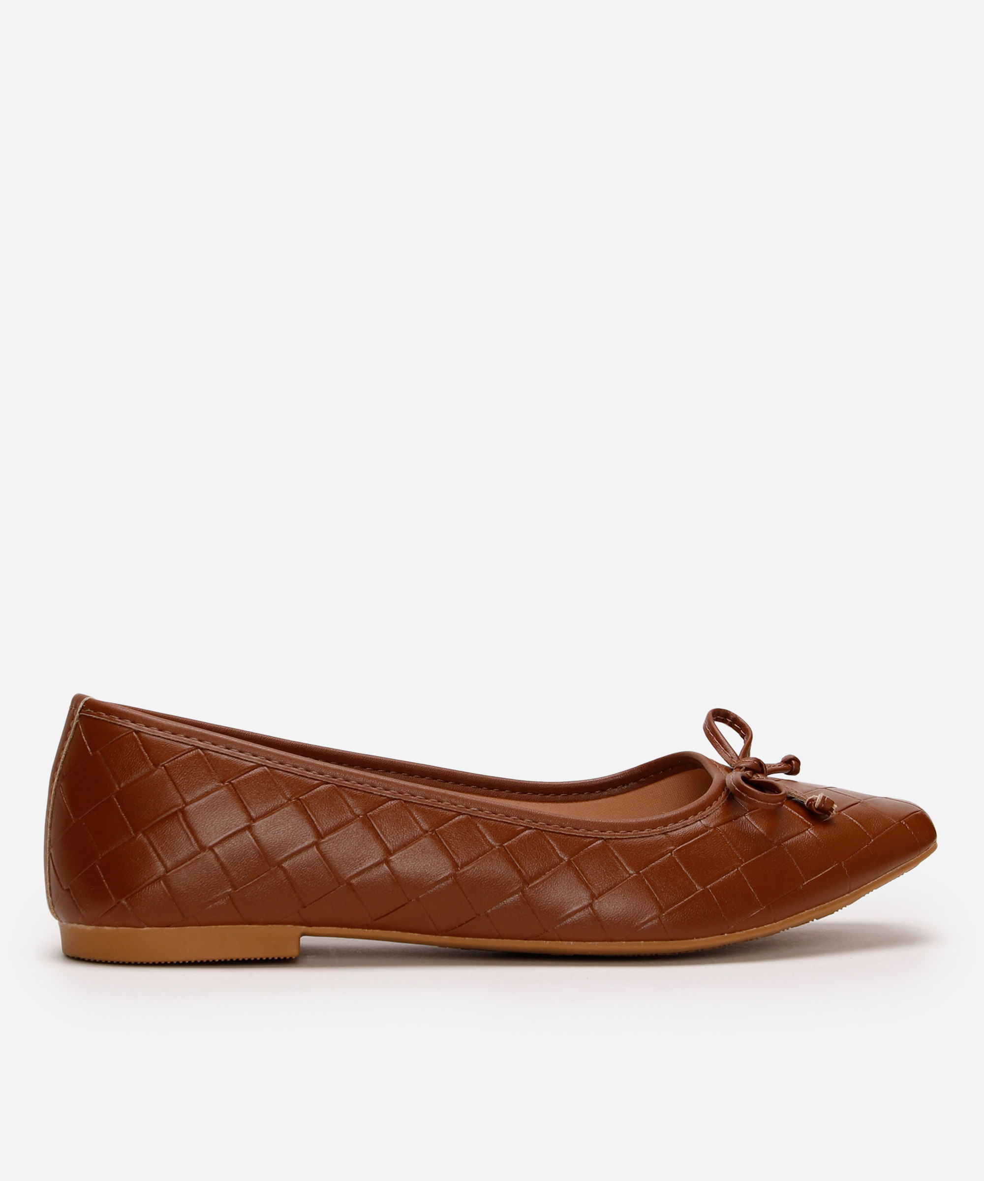 sapatilha bico quadrado tressê oneself marrom