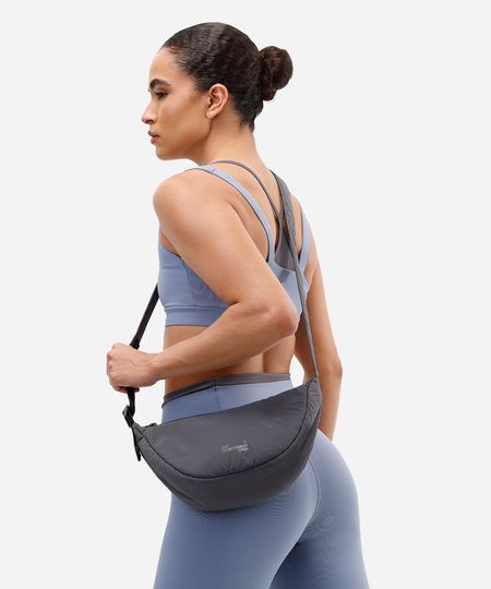 bolsa meia lua ace cinza UNICO bolsa meia lua ace cinza UNICO