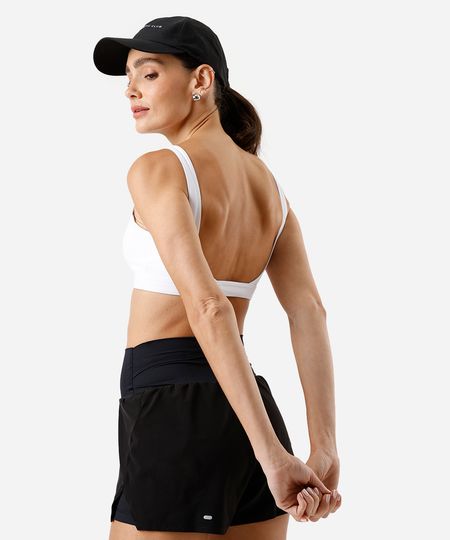 top esportivo ace com bojo removível branco GG top esportivo ace com bojo removível branco GG