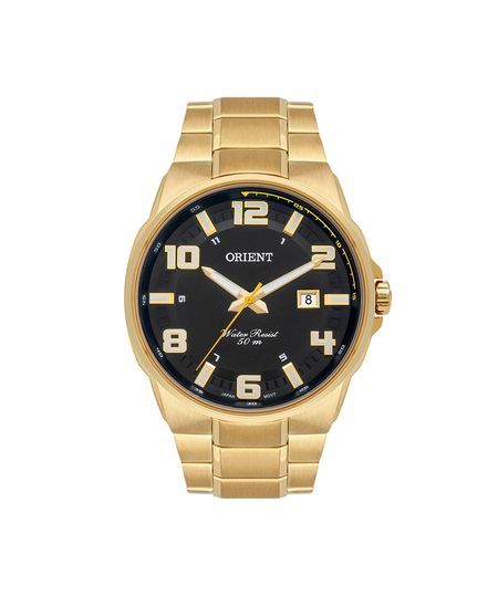 relógio masculino orient analógico calendário mgss1186p2kx dourado UNICO
