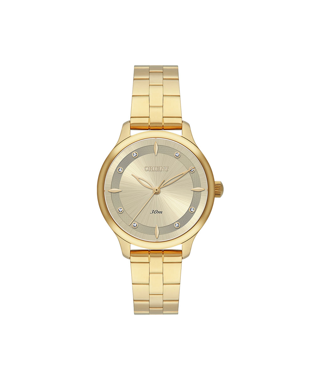 relógio feminino orient analógico fgss0240c1kx dourado