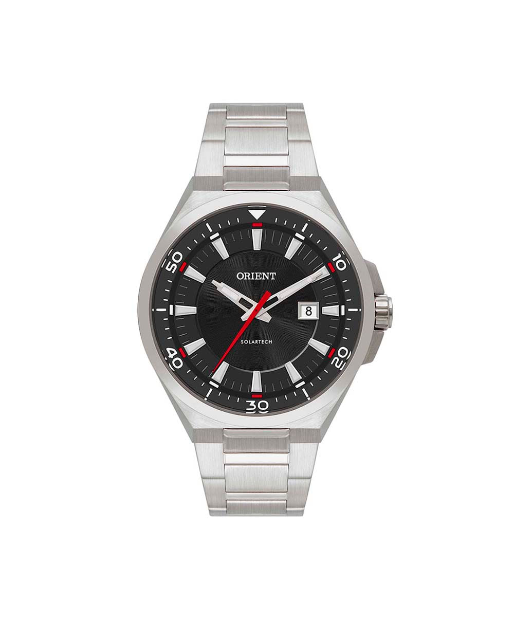 relógio masculino orient analógico calendário mbss1502p1sx prateado relógio masculino orient analógico calendário mbss1502p1sx prateado