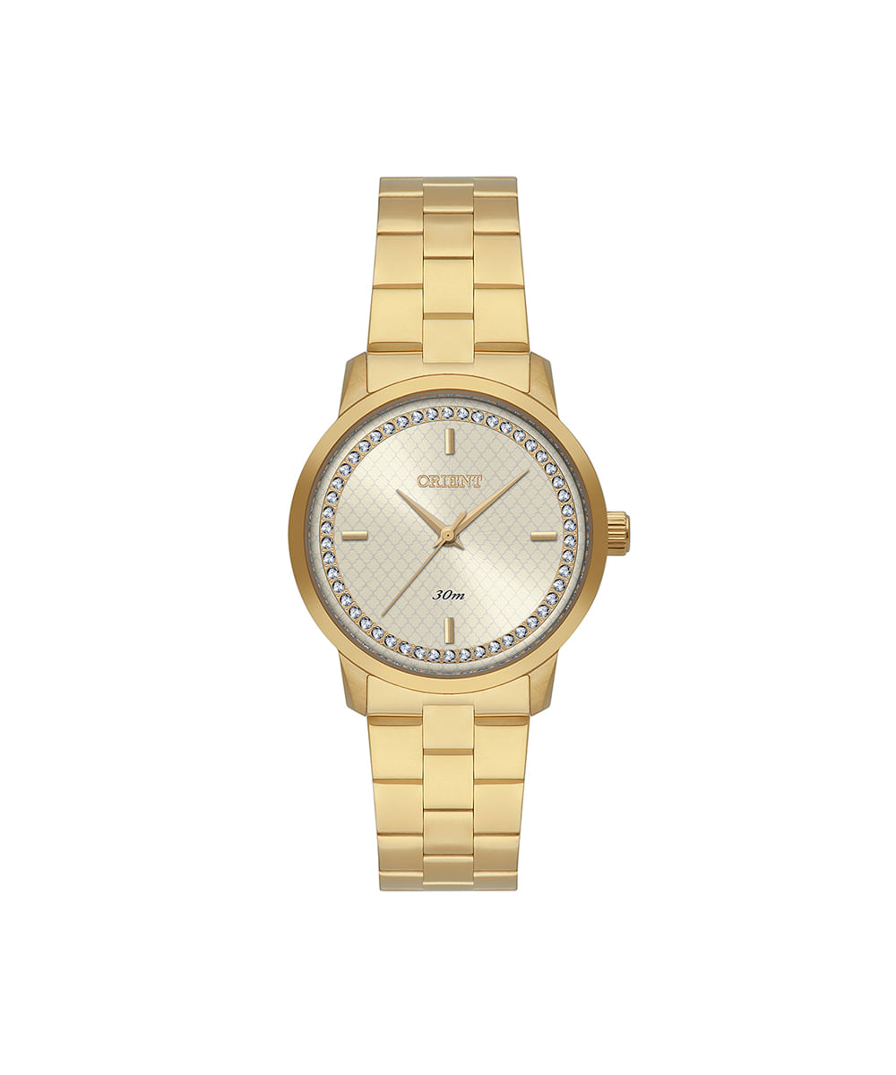 relógio feminino orient analógico fgss0239c1kx dourado