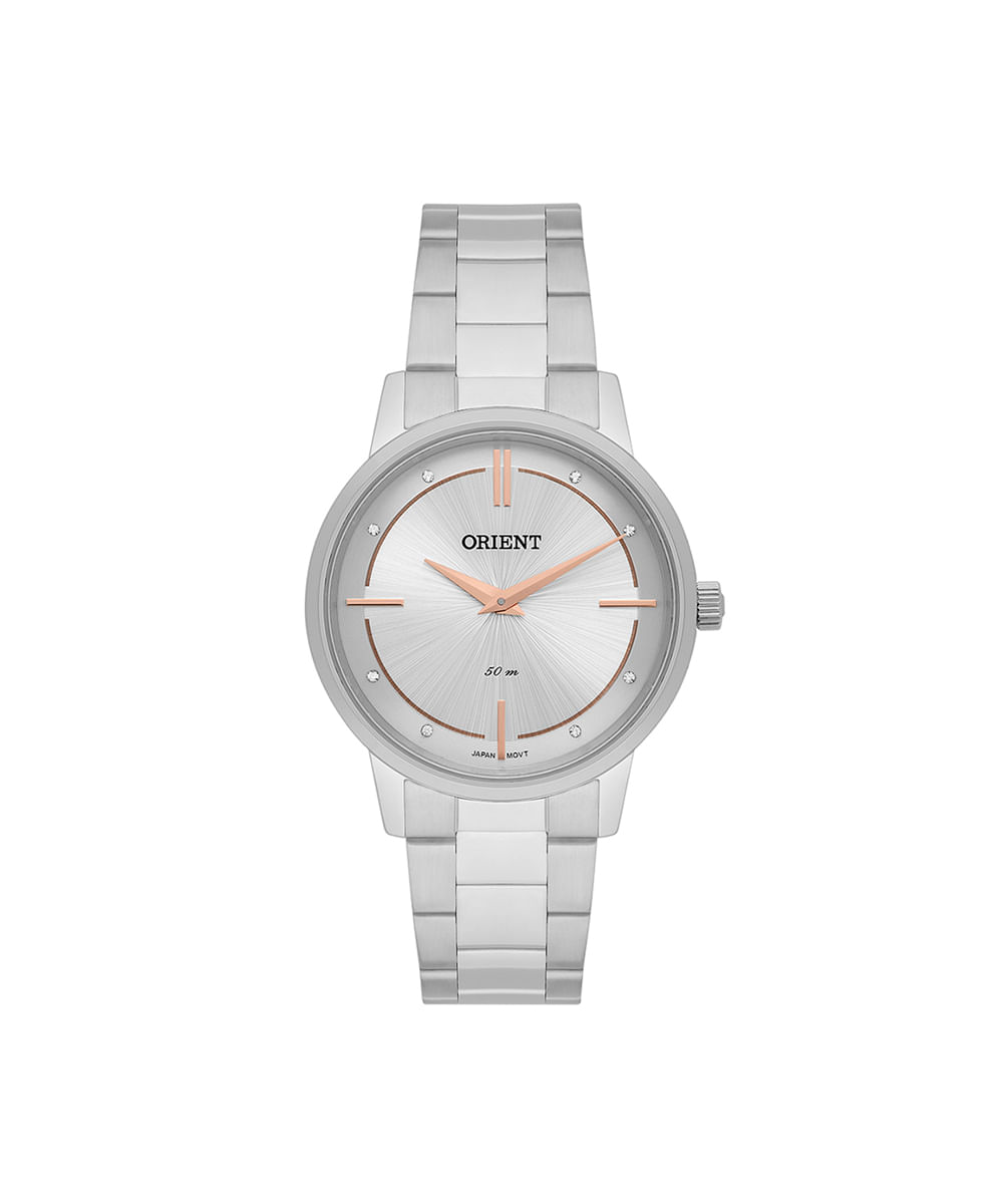 relógio feminino orient analógico fbss0138s1sx prateado