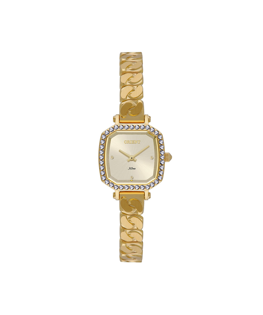 relógio feminino orient analógico lgss0062c1kx dourado