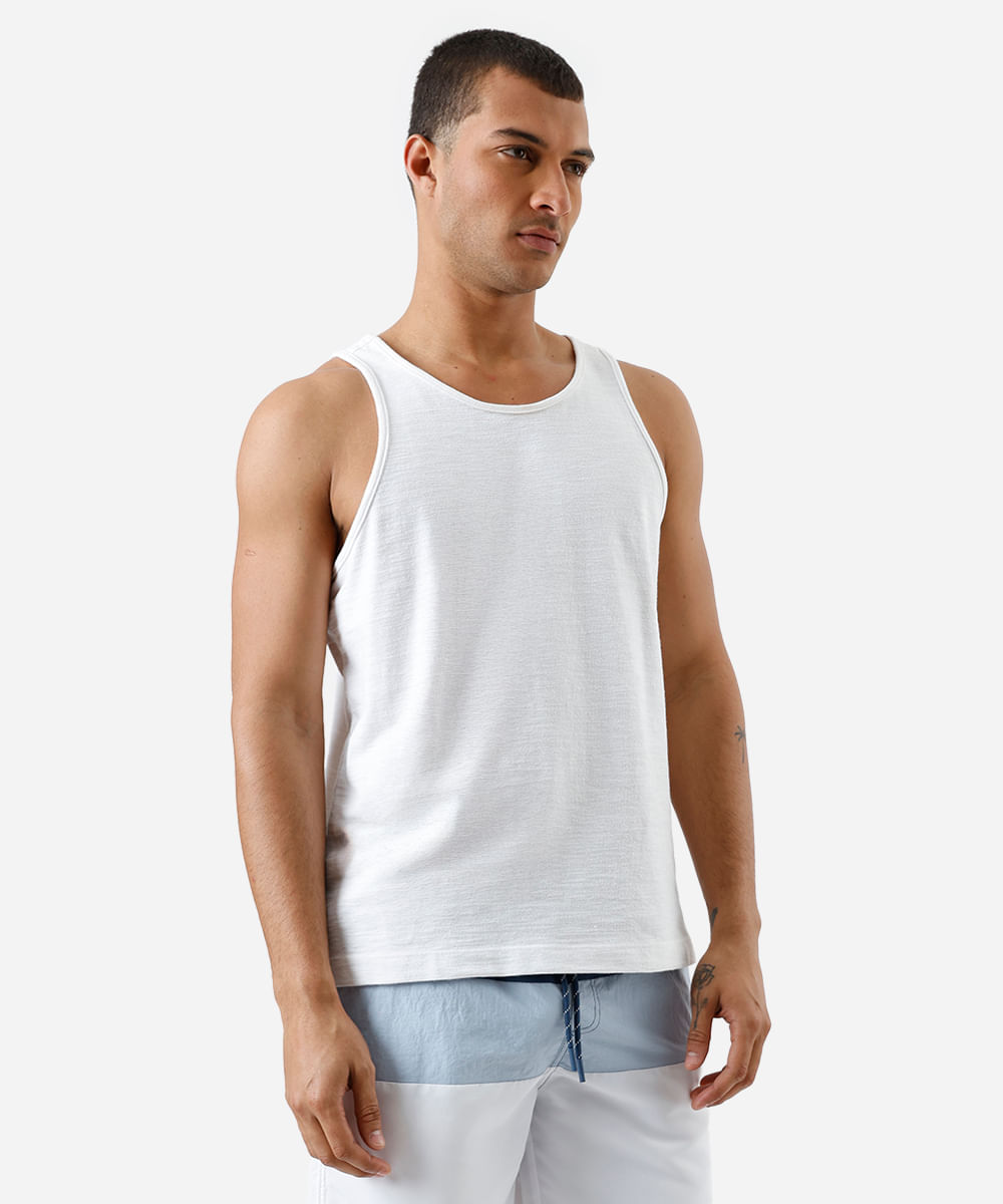 short masculino de poliamida com recortes cós elástico azul