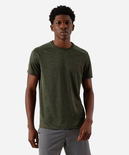 camiseta masculina esportiva ace com recorte verde P