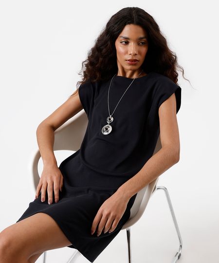 vestido muscle curto feminino básico preto PP vestido muscle curto feminino básico preto PP