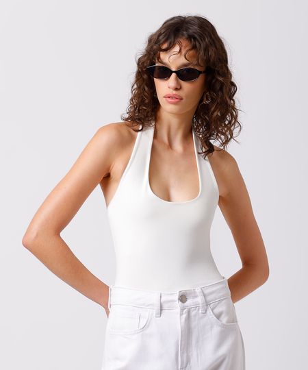 blusa feminina frente única mindset branca G blusa feminina frente única mindset branca G