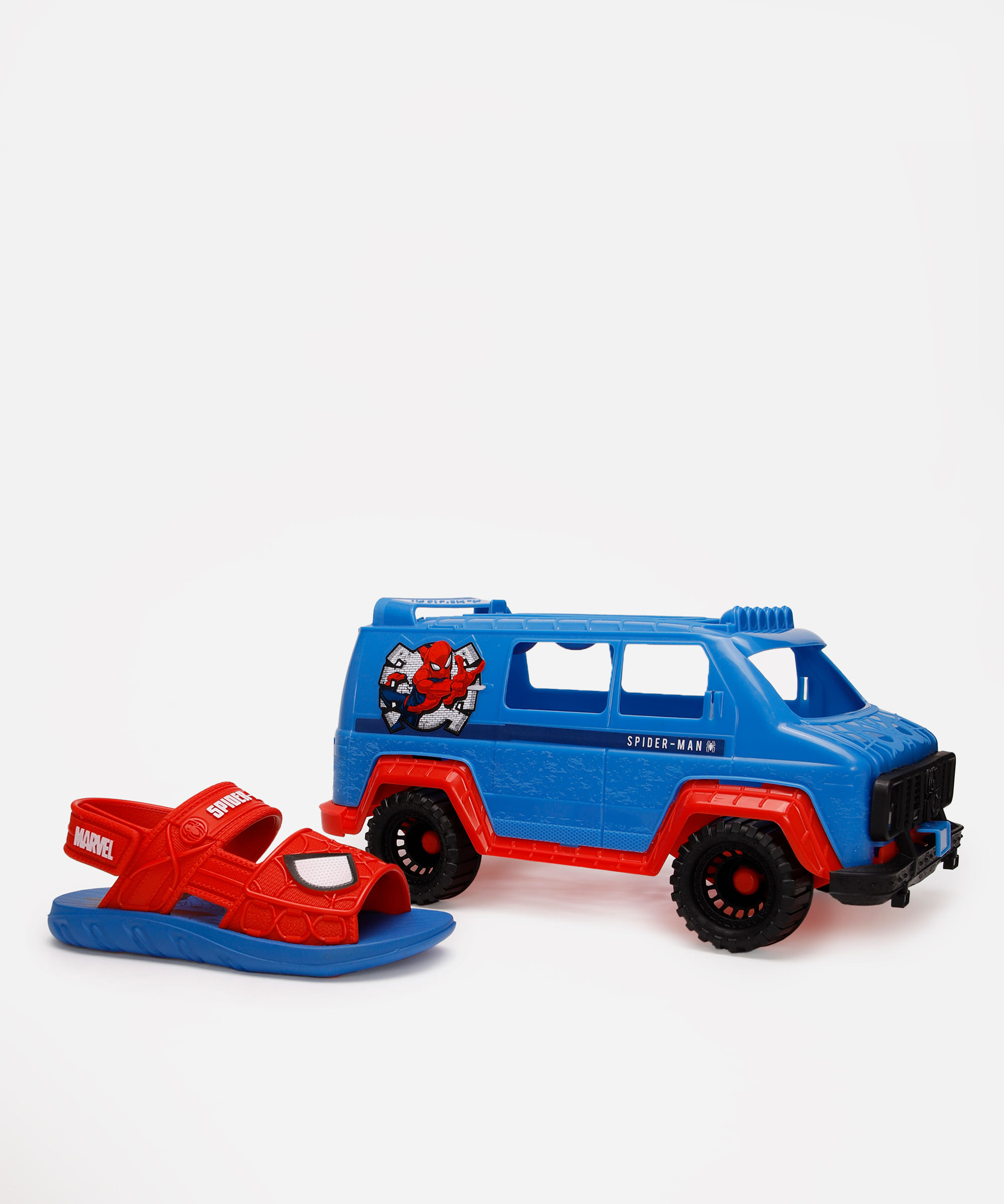 sandália grendene infantil com brinde homem aranha azul