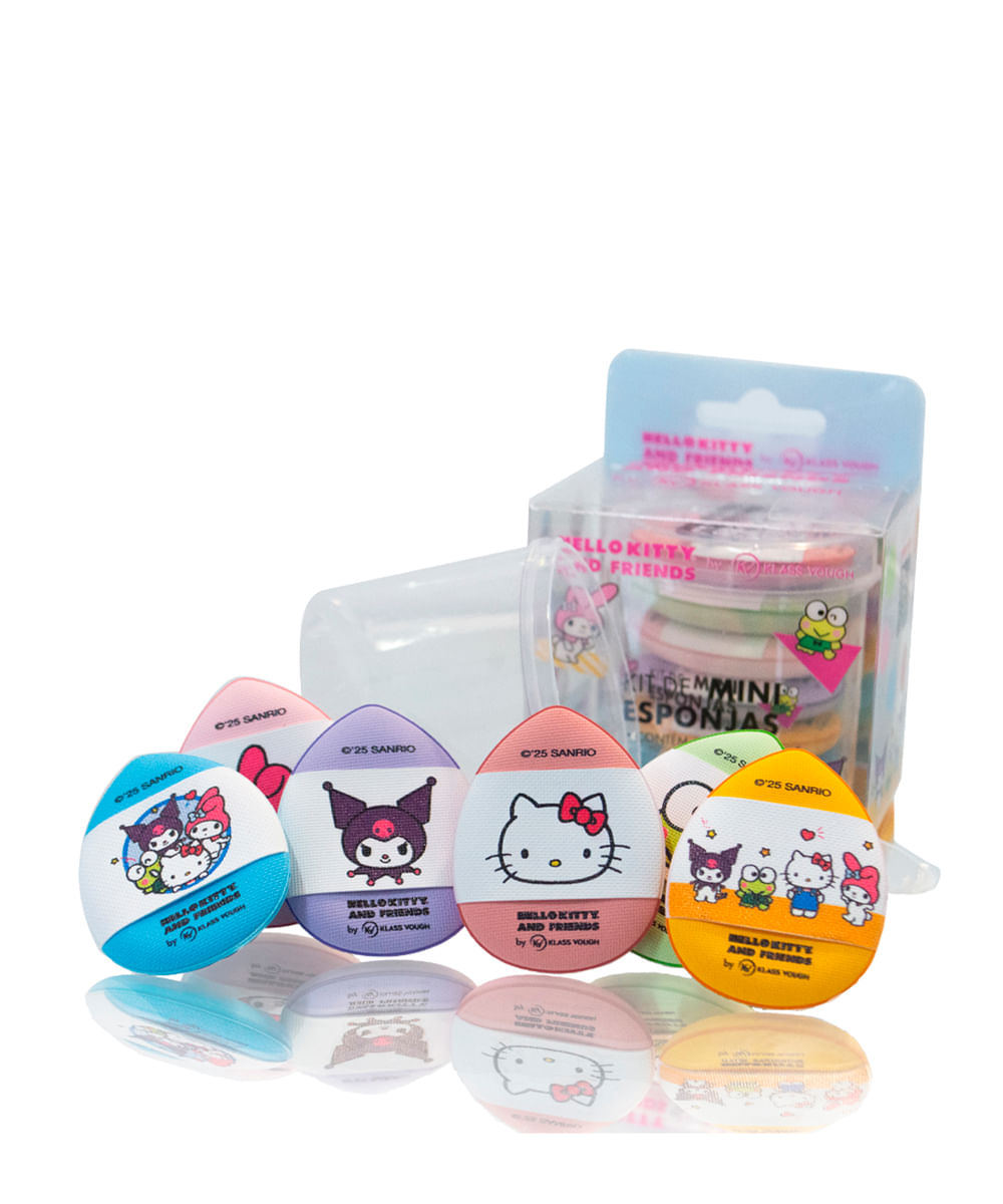 kit de 6 mini esponjas hello kitty klass vough