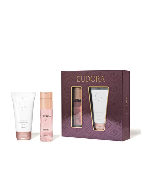 kit eudora estojo com body spray e hidratante lyra - transparent UNICO kit eudora estojo com body spray e hidratante lyra - transparent UNICO