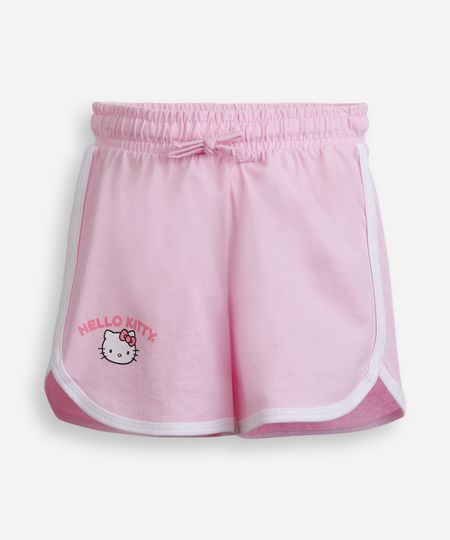 short runner infantil de algodão hello kitty rosa 6 short runner infantil de algodão hello kitty rosa 6