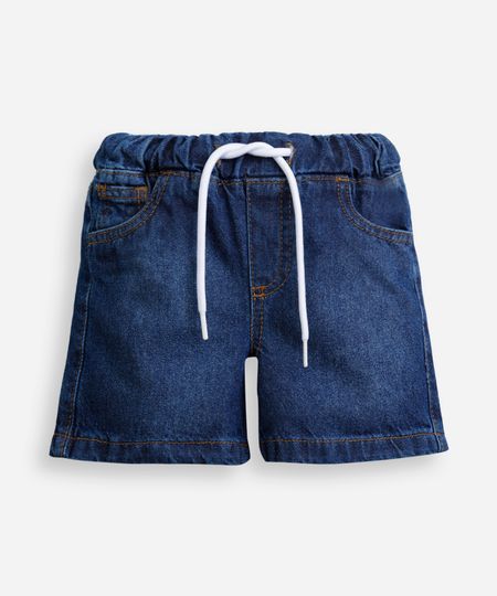 short infantil jeans cós elástico azul 3 short infantil jeans cós elástico azul 3