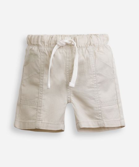 bermuda infantil bolsos frontais bege 3 bermuda infantil bolsos frontais bege 3