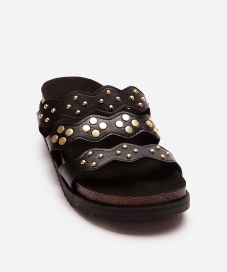 papete flatform feminina com tachas moleca preto 34 papete flatform feminina com tachas moleca preto 34