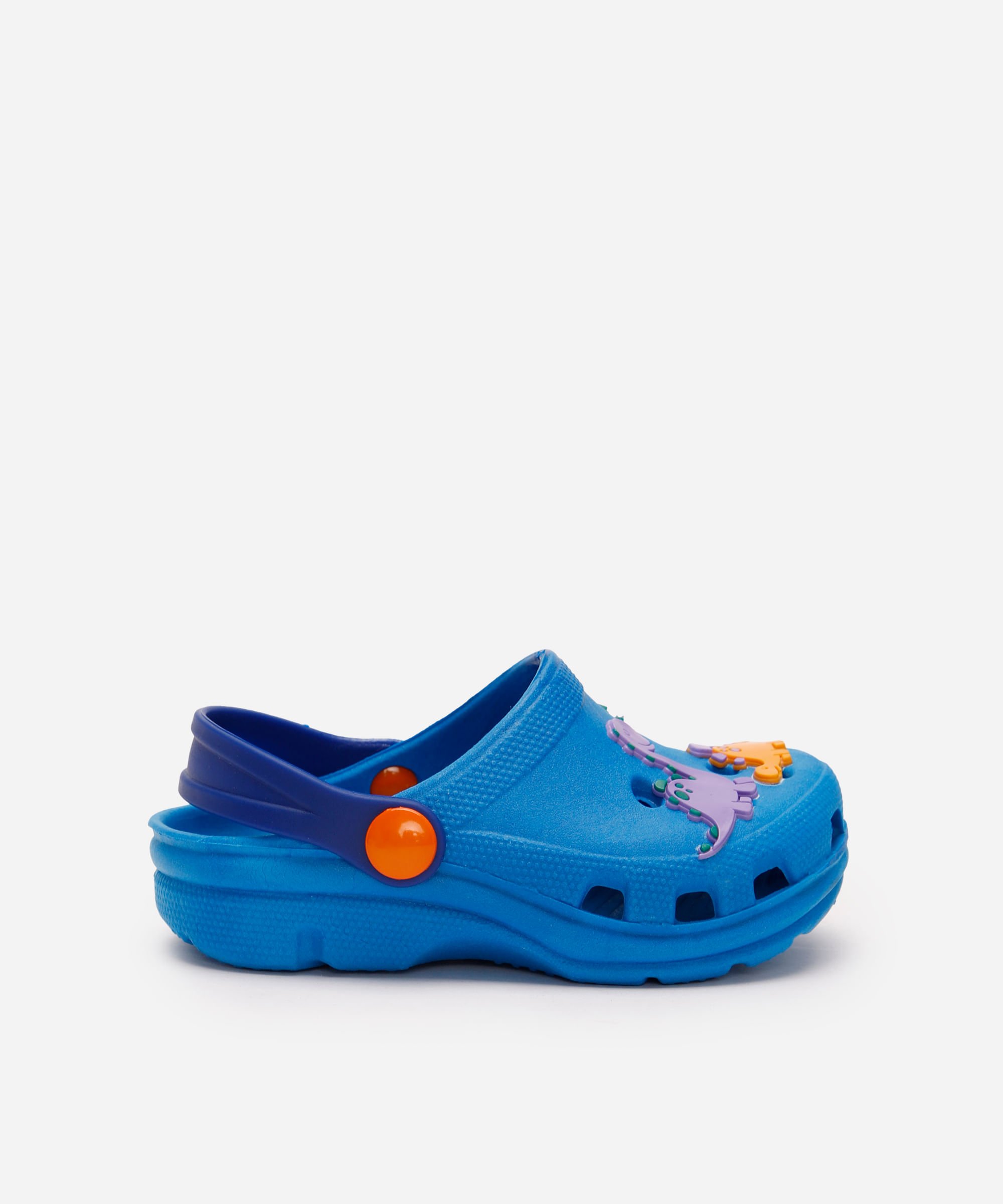 babuche infantil dinossauros azul